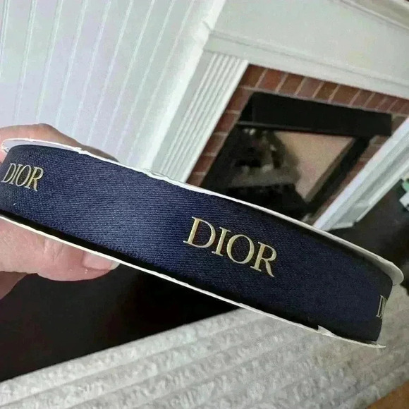 Dior Other - NEW Elegant Roll of Navy Gold Dior Ribbon ~ 100% AUTHENTIC!~ 3/4” 50 m